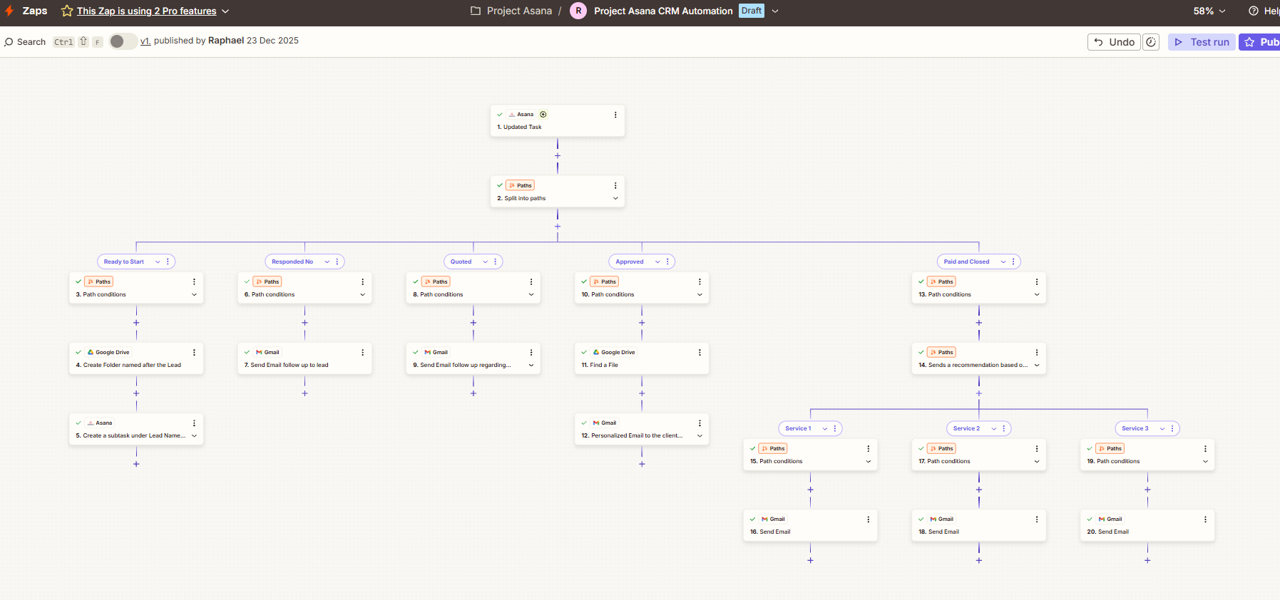 Asana CRM Automation